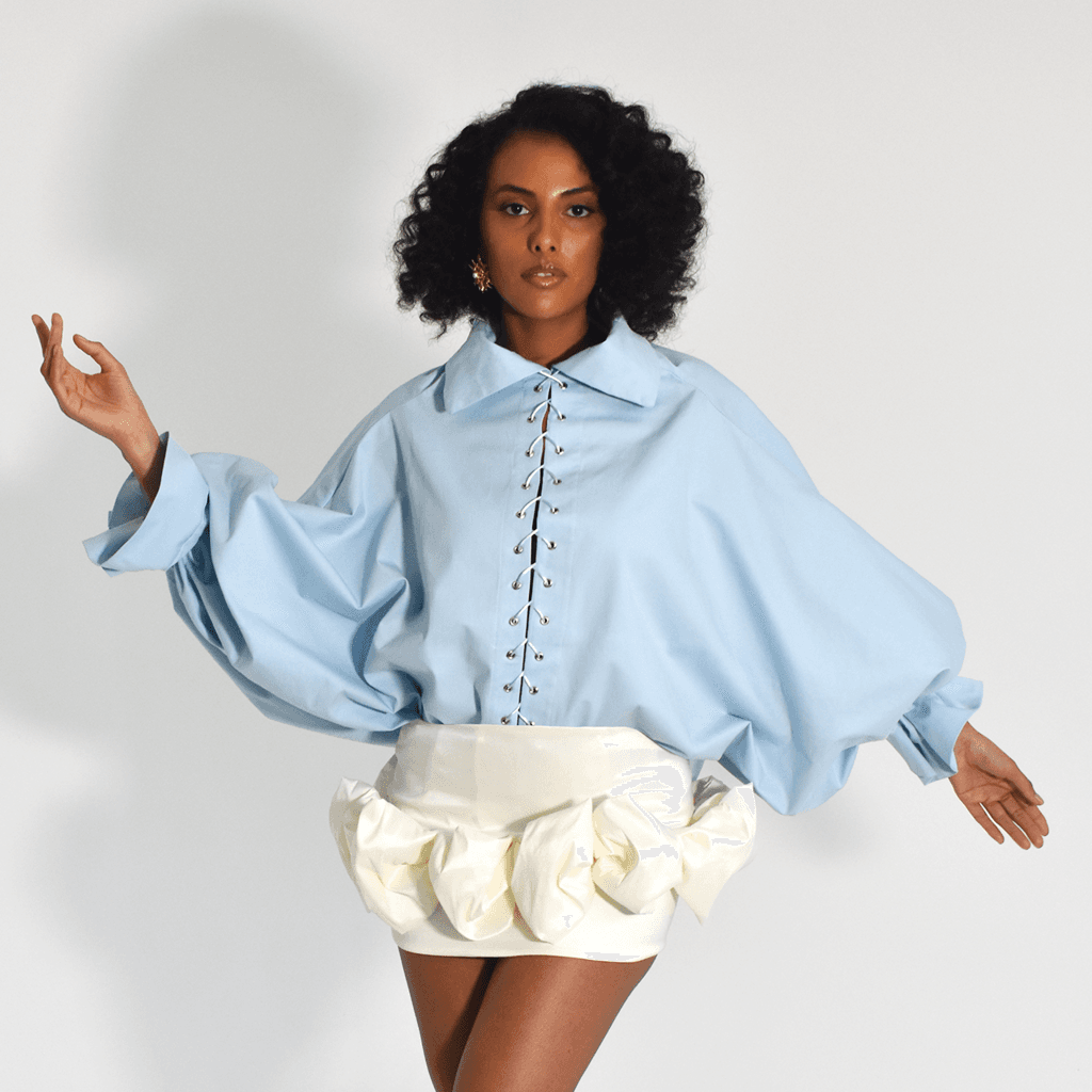 Camisa Celeste